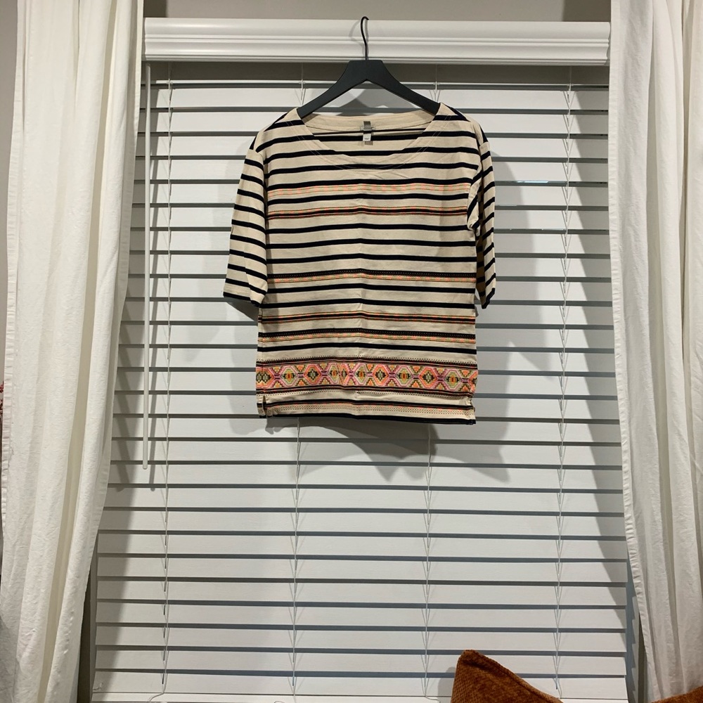 JCREW 3/4 Length Top, SZ S